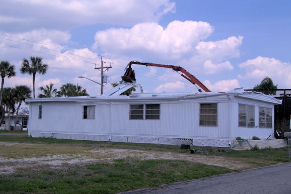 Mobile Home Demolition in Bryan