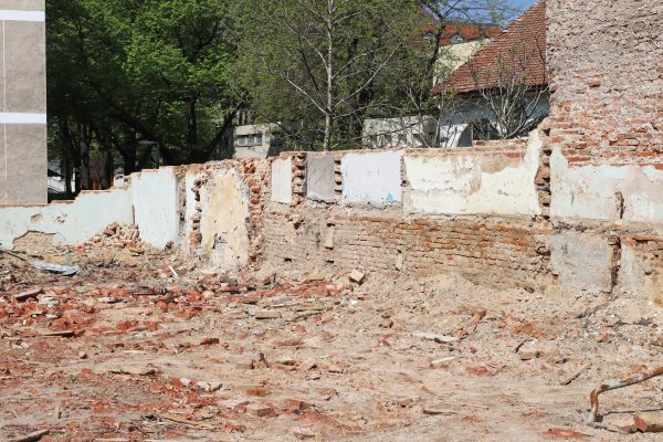 Brick Wall Demolition in Bryan