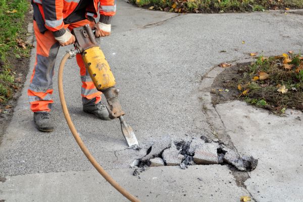 Concrete Sidewalk Removal in Bryan