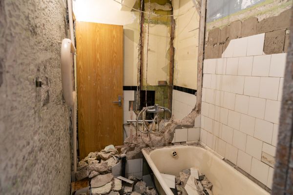 Shower Tile Demolition in Bryan